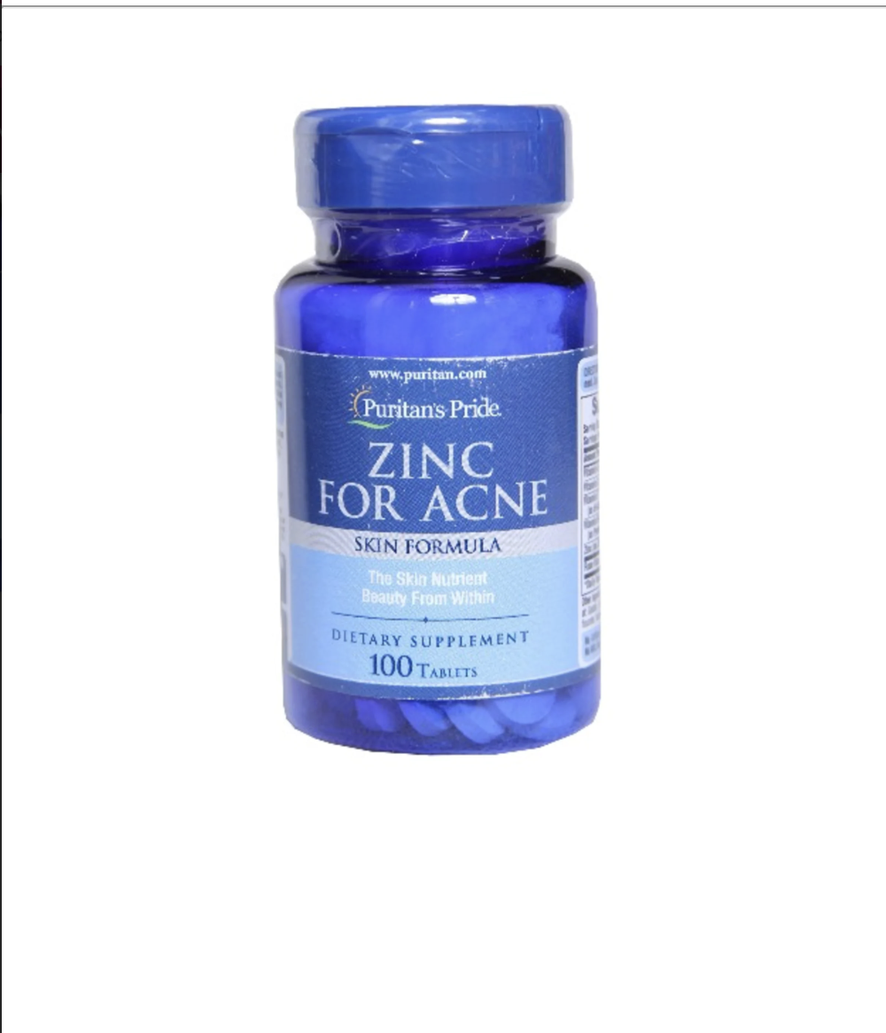 Puritans Pride Zinc for Acne 100tablets - Shop More skincare product
