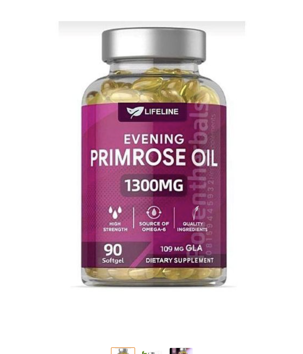 Lifeline Evening Primrose Oil 130mg 90softgels - Shop More skincare product