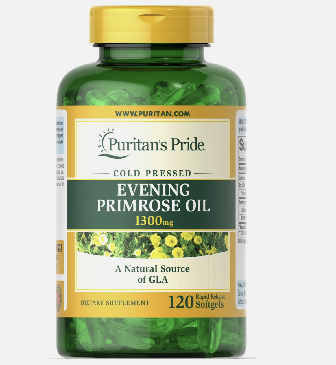 Puritan's Pride Evening Primrose Oil 1000 mg 120softgels - Shop More skincare product