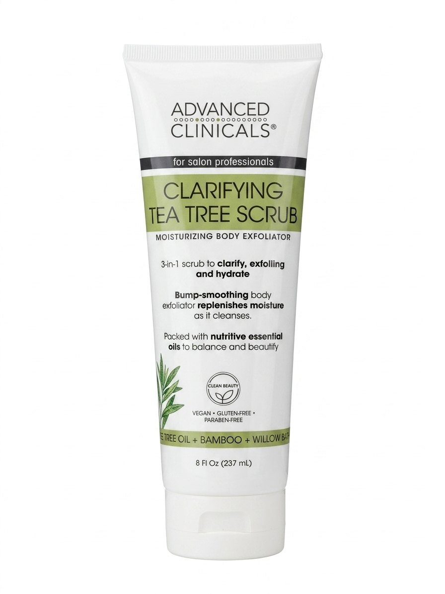 Advanced Clinicals Claritying Tea Tree Scrub 237ml - Soaps & Scrubs skincare product